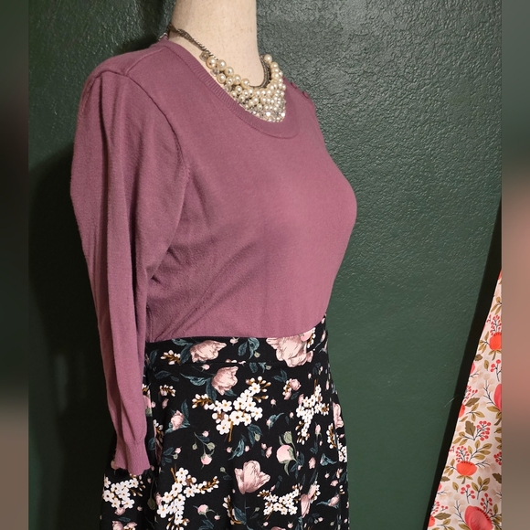 Modcloth Plum Sweater - Picture 2 of 4